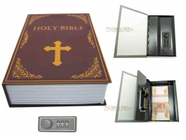 Книга сейф с кодовым замком Bible| 18см