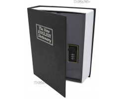 Книга сейф "БИЗНЕС"  с кодовым замком  "The new english dictionary" Black | 27см