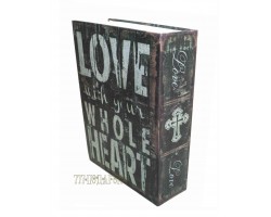 Книга сейф с кодовым замком Love| 27см